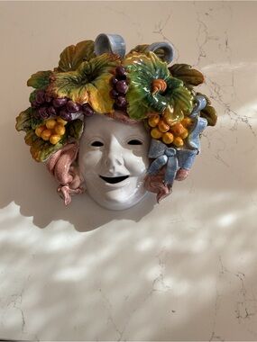 Bacchus Italian Ceramic Mask